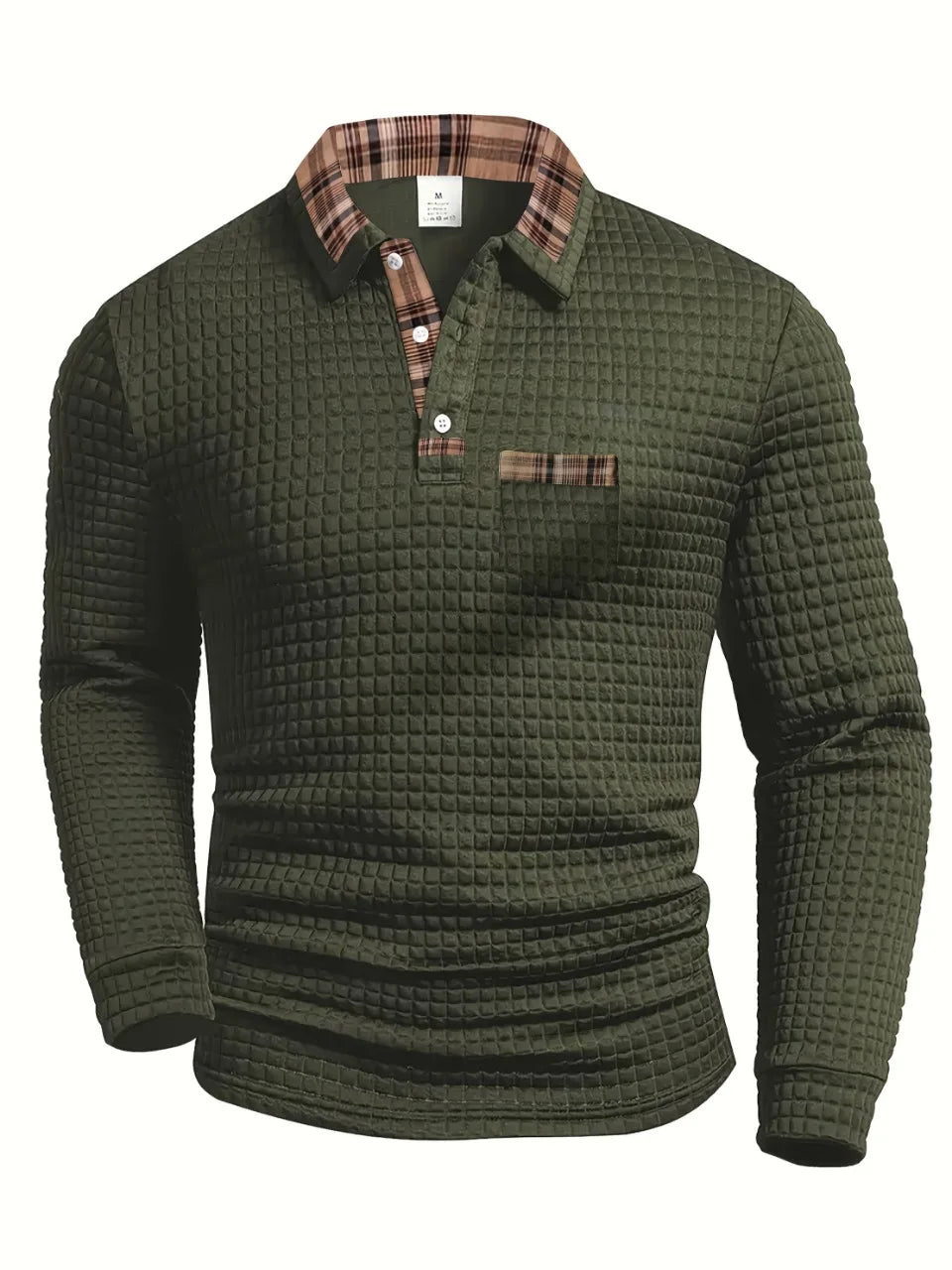 DUCHÊNE BORDEAUX™ | POLO À MANCHES LONGUES TEXTURÉ