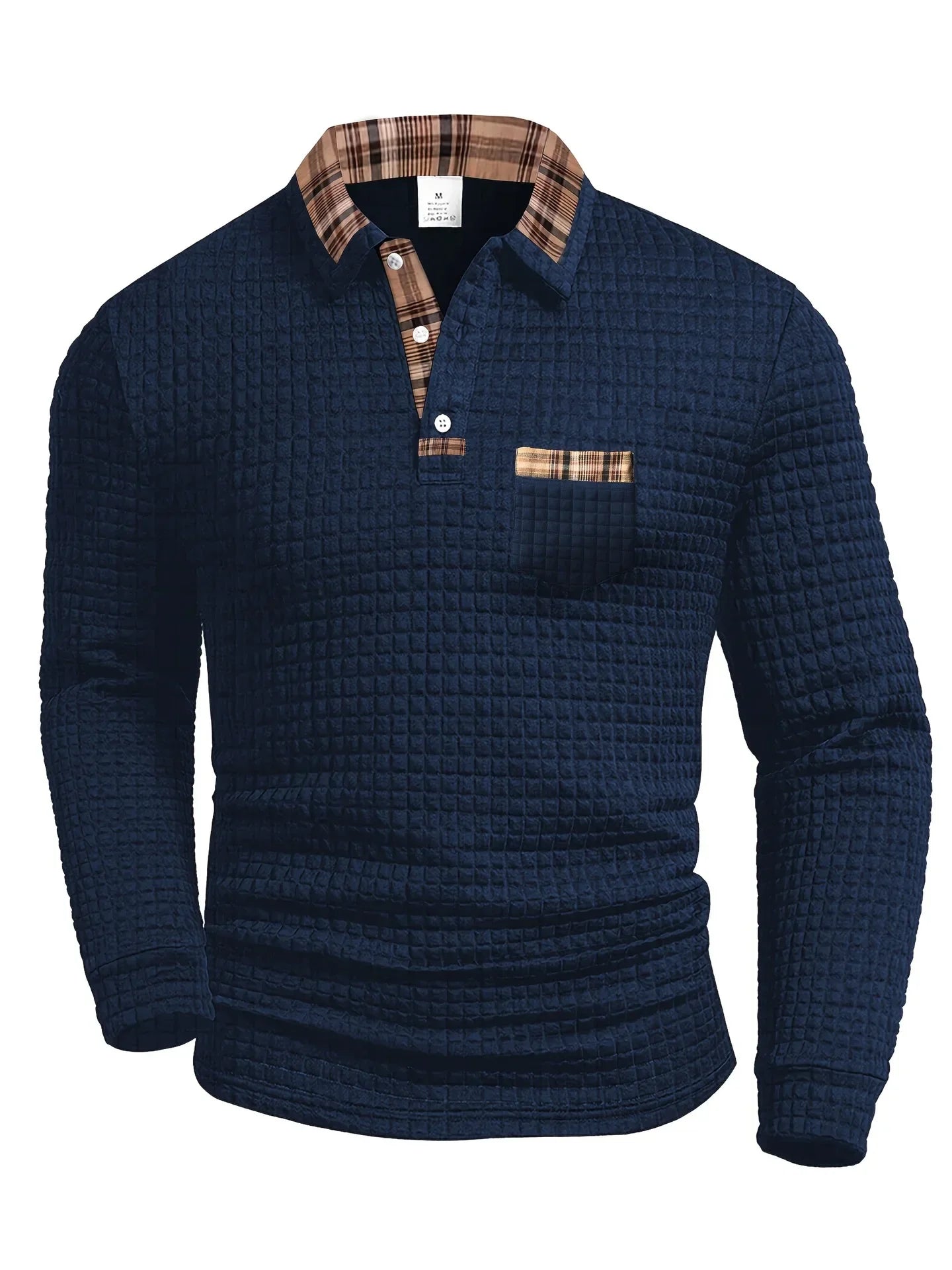 DUCHÊNE BORDEAUX™ | POLO À MANCHES LONGUES TEXTURÉ