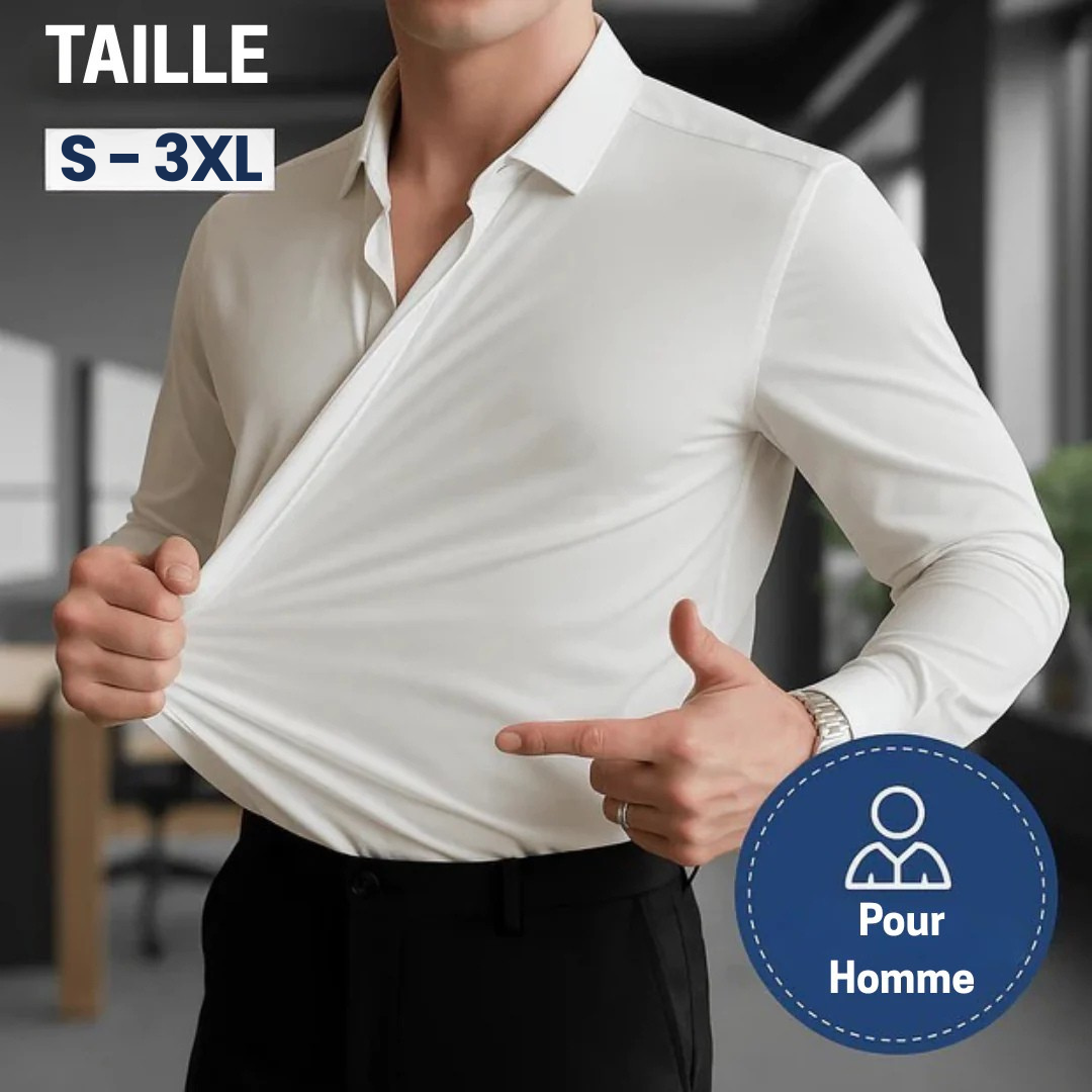 DUCHÊNE BORDEAUX™ | CHEMISE STRETCH INFROISSABLE POUR HOMME