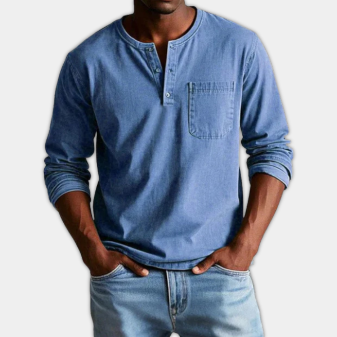 DUCHÊNE BORDEAUX™ | T-SHIRT DÉCONTRACTÉ À MANCHES LONGUES