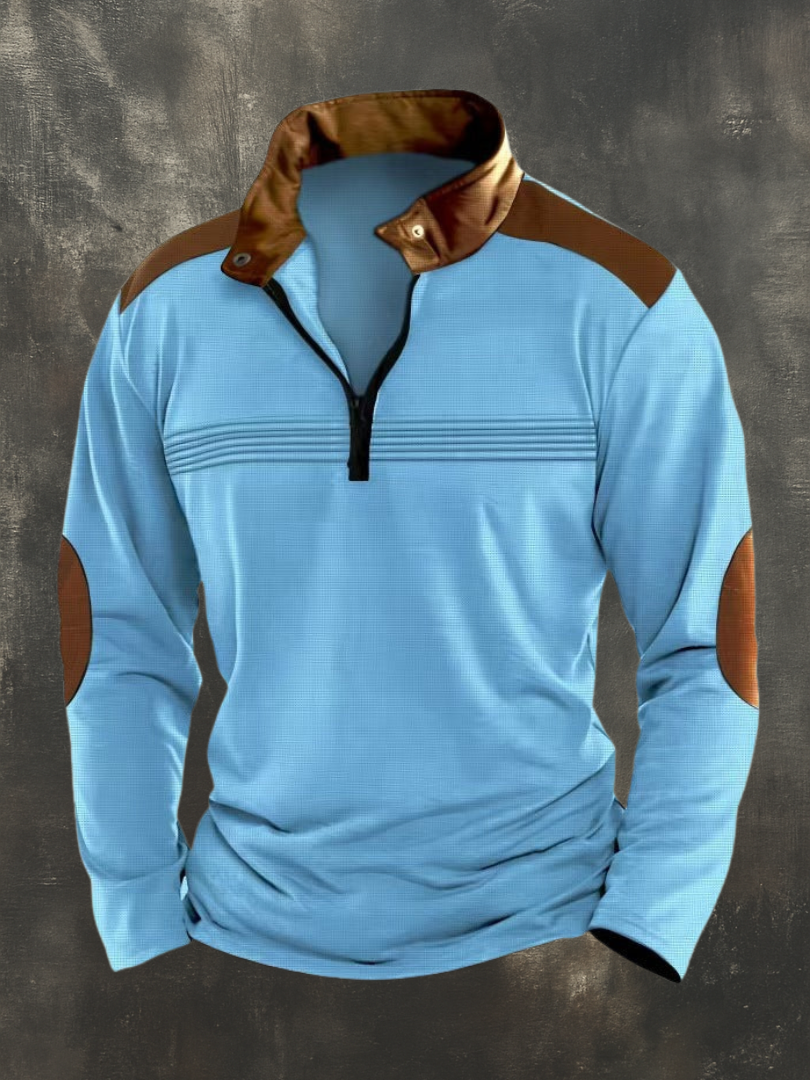 DUCHÊNE BORDEAUX™ | HAUT STRUCTURÉ À COL OUVERT POUR HOMME