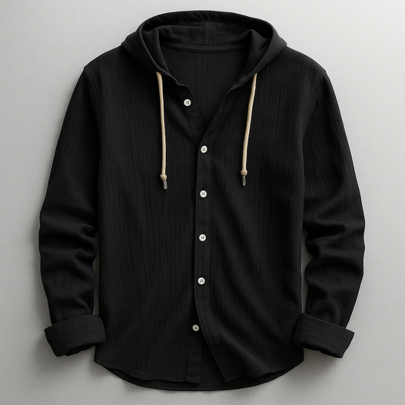 DUCHÊNE BORDEAUX™ | CHEMISE LUXUEUSE À CAPUCHE