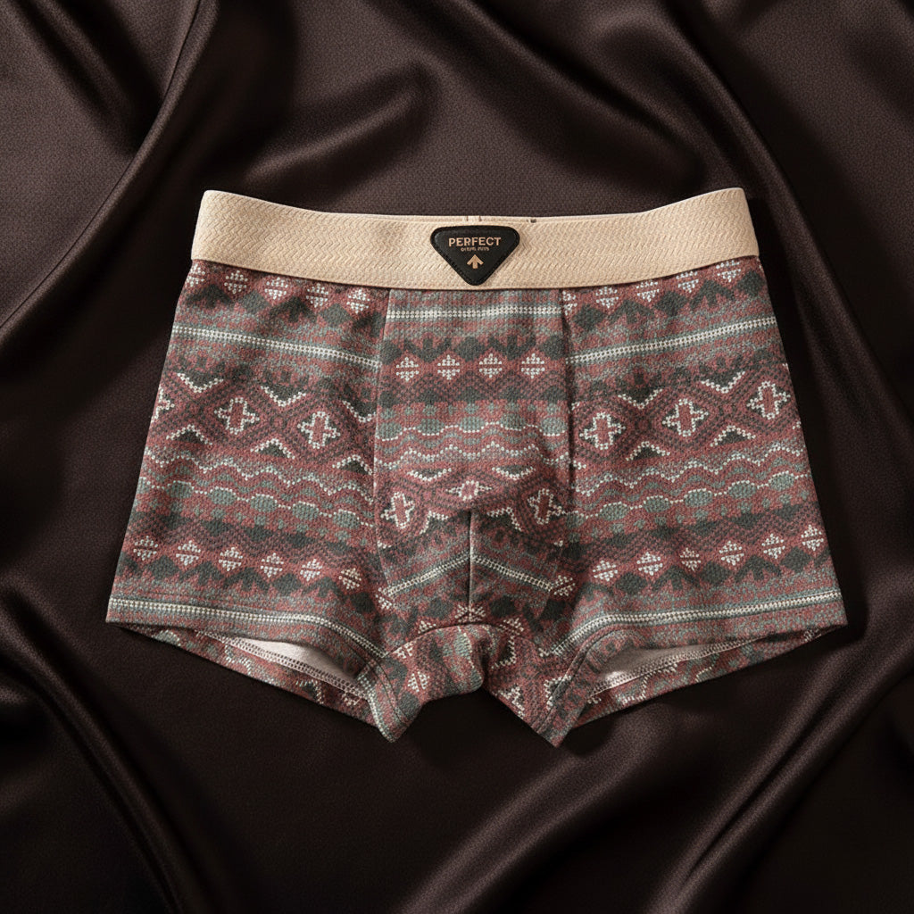 DUCHÊNE BORDEAUX™ | BOXERS COTON MOTIFS RÉTRO