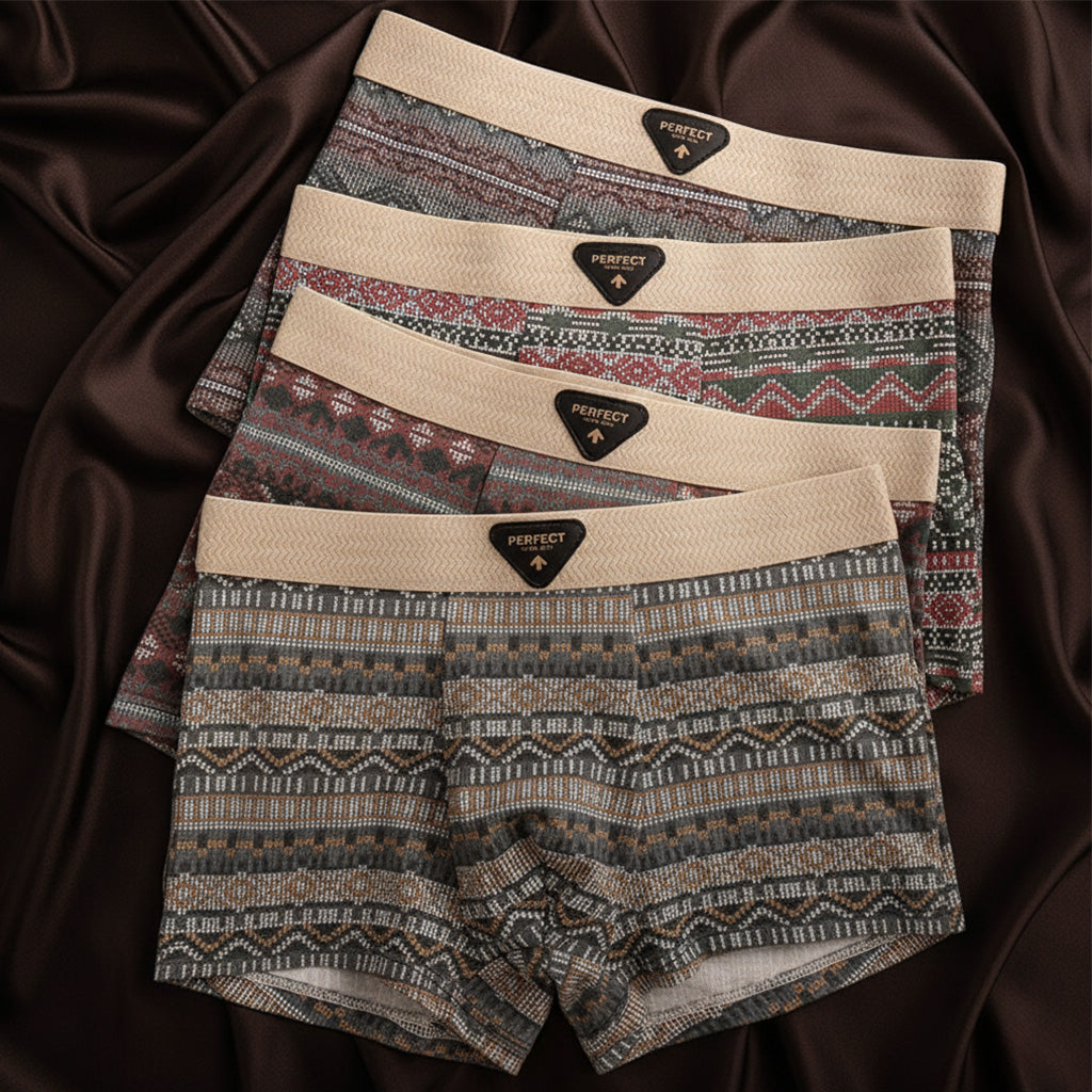 DUCHÊNE BORDEAUX™ | BOXERS COTON MOTIFS RÉTRO