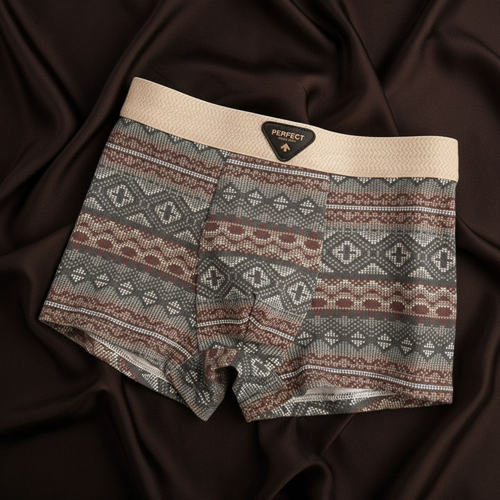 DUCHÊNE BORDEAUX™ | BOXERS COTON MOTIFS RÉTRO