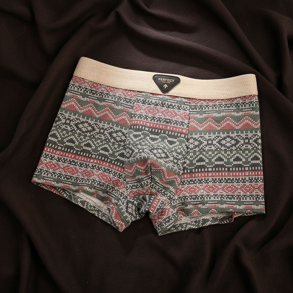DUCHÊNE BORDEAUX™ | BOXERS COTON MOTIFS RÉTRO
