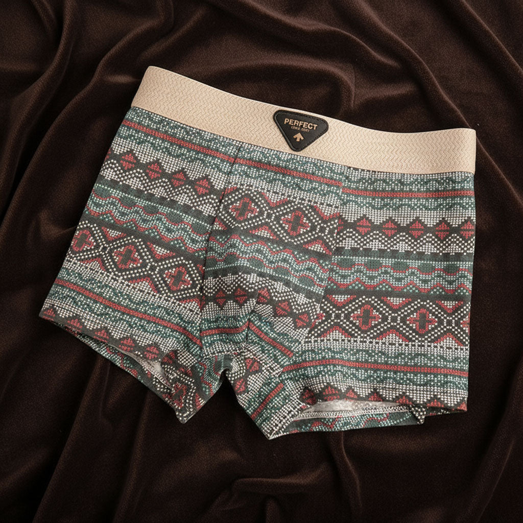 DUCHÊNE BORDEAUX™ | BOXERS COTON MOTIFS RÉTRO