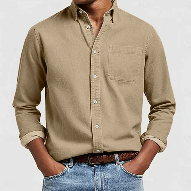 DUCHÊNE BORDEAUX™ | CHEMISE BOUTONNÉE DÉCONTRACTÉE