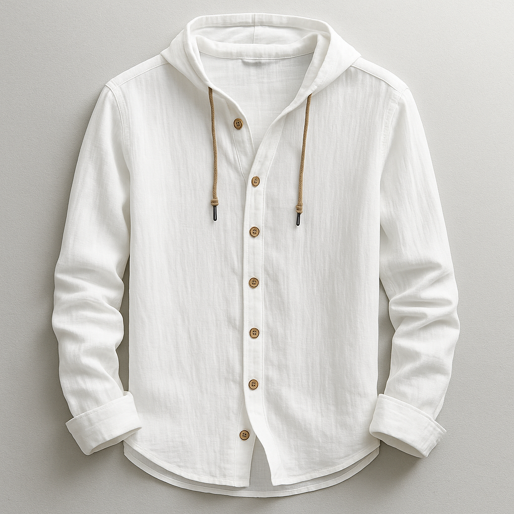 DUCHÊNE BORDEAUX™ | CHEMISE LUXUEUSE À CAPUCHE