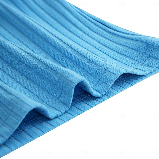 DUCHÊNE BORDEAUX™ | POLO EN MAILLE CÔTELÉE À MANCHES LONGUES