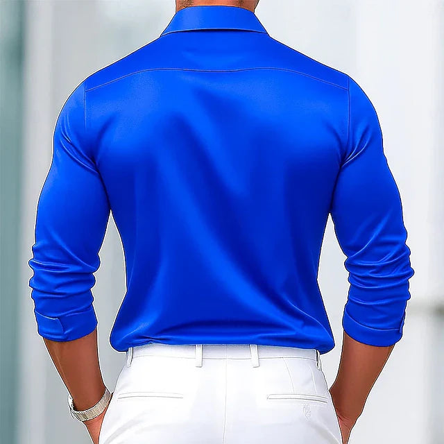 DUCHÊNE BORDEAUX™ | CHEMISE EN SATIN HABILLÉE PREMIUM