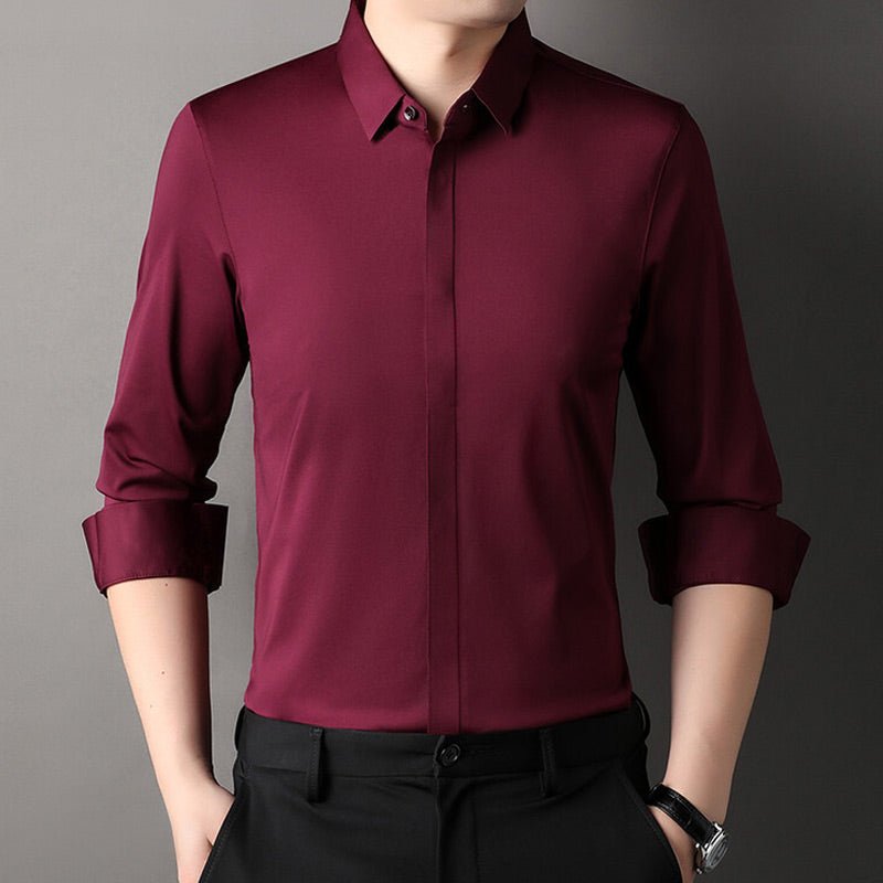 DUCHÊNE BORDEAUX™ | CHEMISE STRETCH INFROISSABLE POUR HOMME