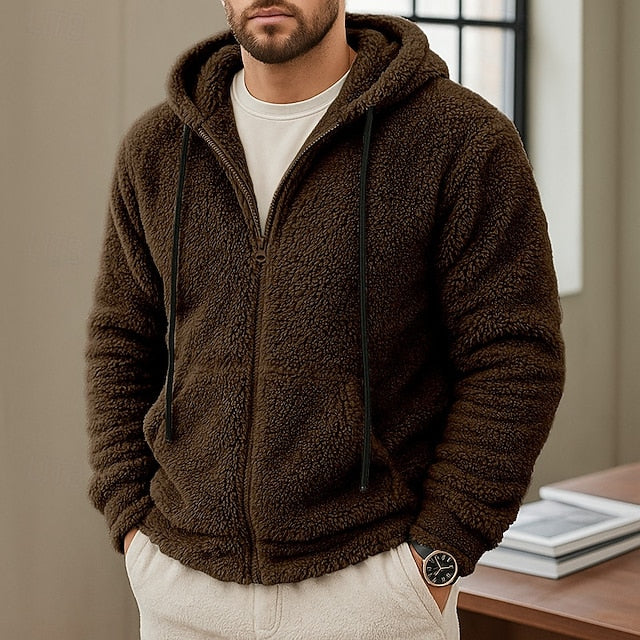 DUCHÊNE BORDEAUX™ | VESTE HOMME PREMIUM EN MAILLE DOUCE