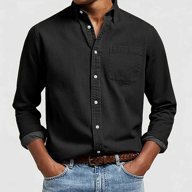 DUCHÊNE BORDEAUX™ | CHEMISE BOUTONNÉE DÉCONTRACTÉE