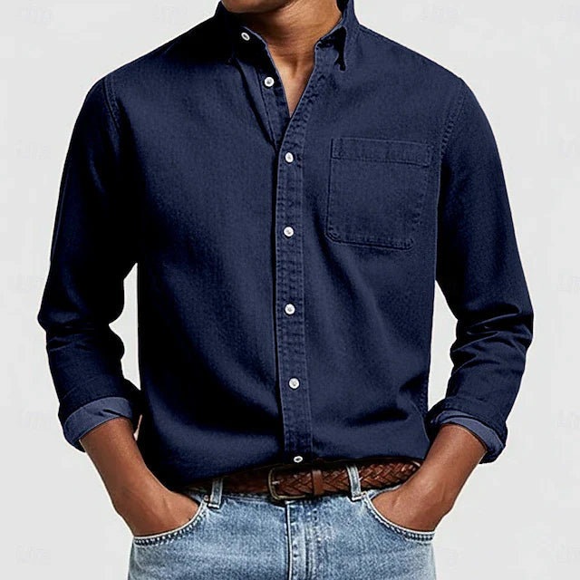 DUCHÊNE BORDEAUX™ | CHEMISE BOUTONNÉE DÉCONTRACTÉE