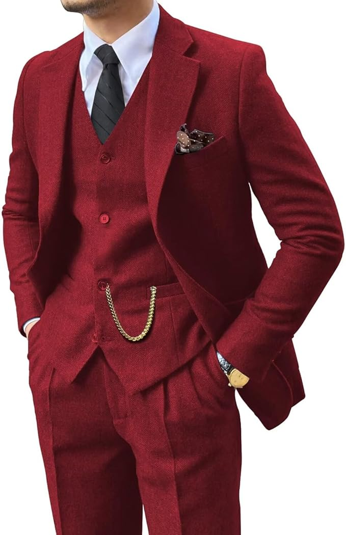 DUCHÊNE BORDEAUX™ | COSTUME 3 PIÈCES DISTINGUÉ POUR HOMME