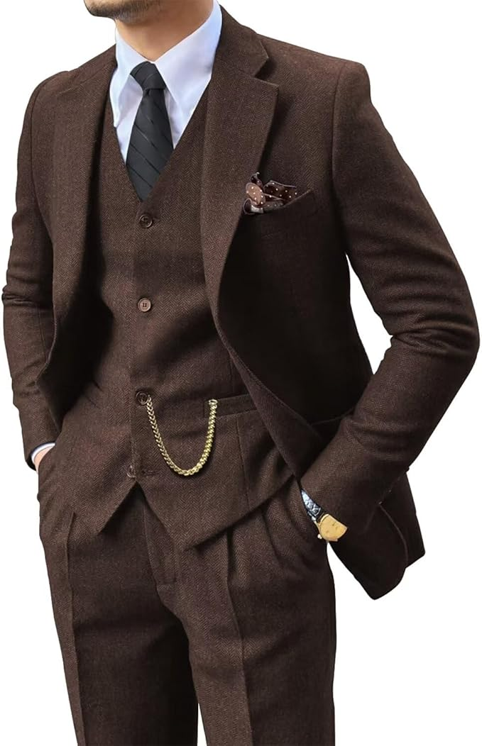 DUCHÊNE BORDEAUX™ | COSTUME 3 PIÈCES DISTINGUÉ POUR HOMME