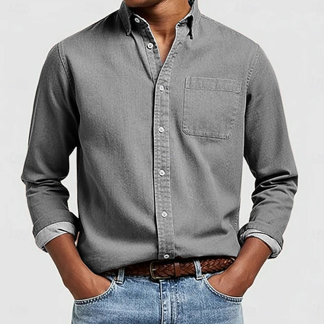 DUCHÊNE BORDEAUX™ | CHEMISE BOUTONNÉE DÉCONTRACTÉE