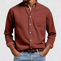 DUCHÊNE BORDEAUX™ | CHEMISE BOUTONNÉE DÉCONTRACTÉE