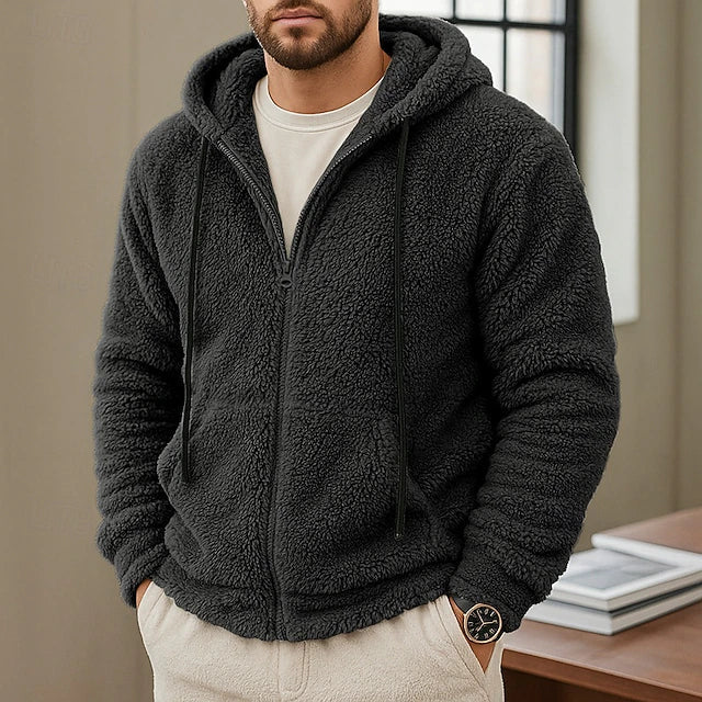 DUCHÊNE BORDEAUX™ | VESTE HOMME PREMIUM EN MAILLE DOUCE